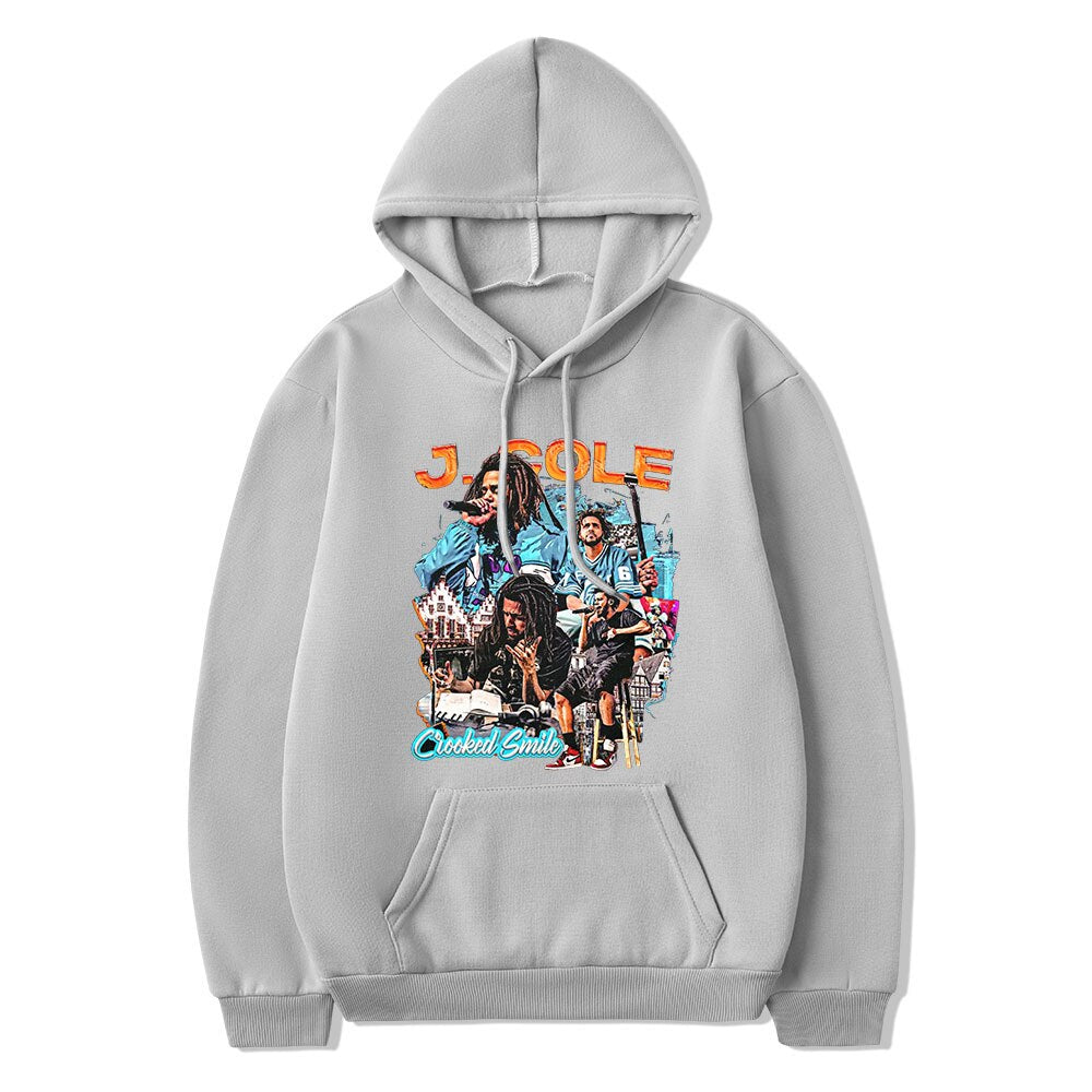 Rapper J Cole Crooked Smile Hoodie - 6ixmerchandise