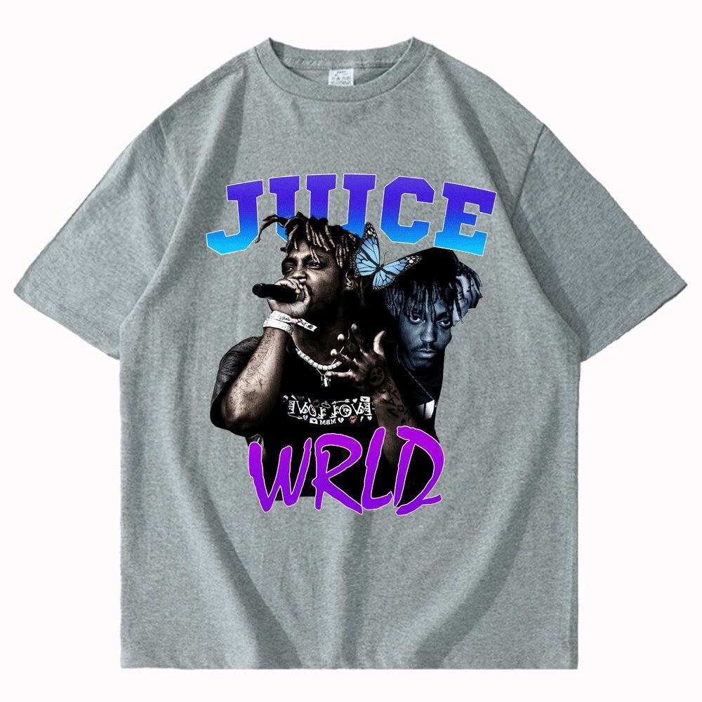 Juice Wrld Smile and Cry Vintage Oversized T Shirt Streetwear - 6ixmerchandise