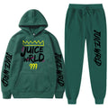 Juice WRLD Hoodies Pullover Joggers Sweatpants Casual Tracksuit Black typography - 6ixmerchandise