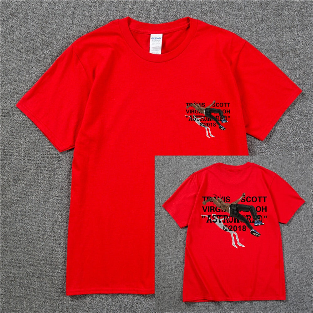 Travis Scotts ASTROWORLD T Shirt Catus Jack Tees - 6ixmerchandise
