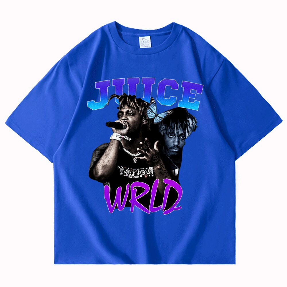 Juice Wrld Smile and Cry Vintage Oversized T Shirt Streetwear - 6ixmerchandise