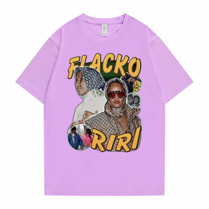 Asap Rocky Fiacko Riri Graphic Print T shirt Vintage Unisex - 6ixmerchandise