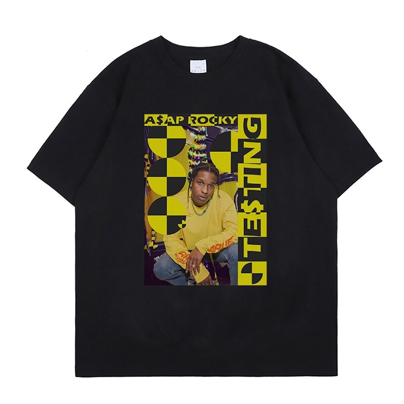 ASAP Rocky T shirt Streetwear Camisetas Hombre - 6ixmerchandise