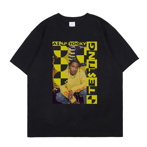 ASAP Rocky T shirt Streetwear Camisetas Hombre - 6ixmerchandise