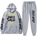 Juice WRLD Hoodies Pullover Joggers Sweatpants Casual Tracksuit Black typography - 6ixmerchandise