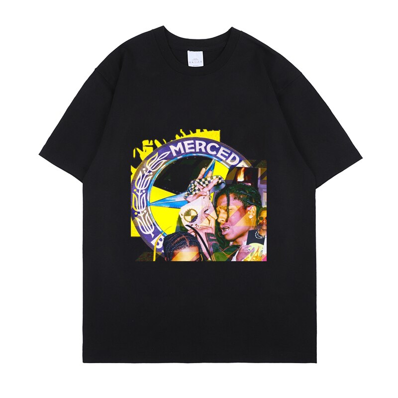 ASAP Rocky T shirt Streetwear Camisetas Hombre - 6ixmerchandise