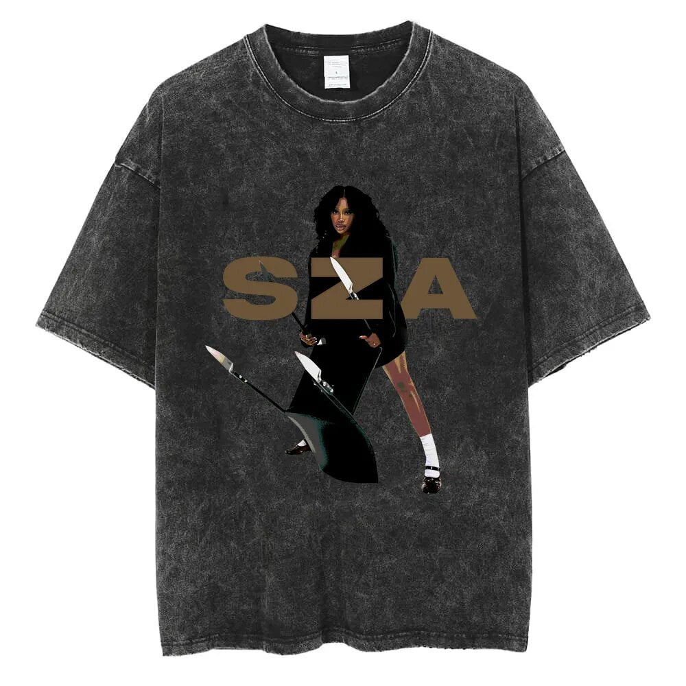 SZA Vintage T-shirt - 6ixmerchandise