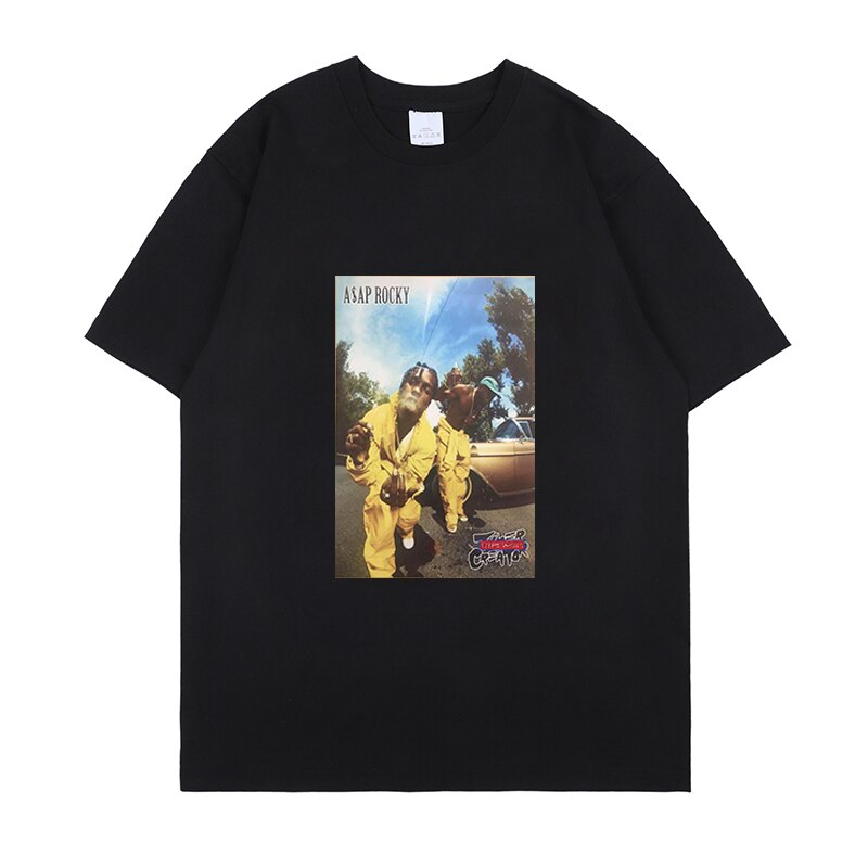 ASAP Rocky T shirt Streetwear Camisetas Hombre - 6ixmerchandise