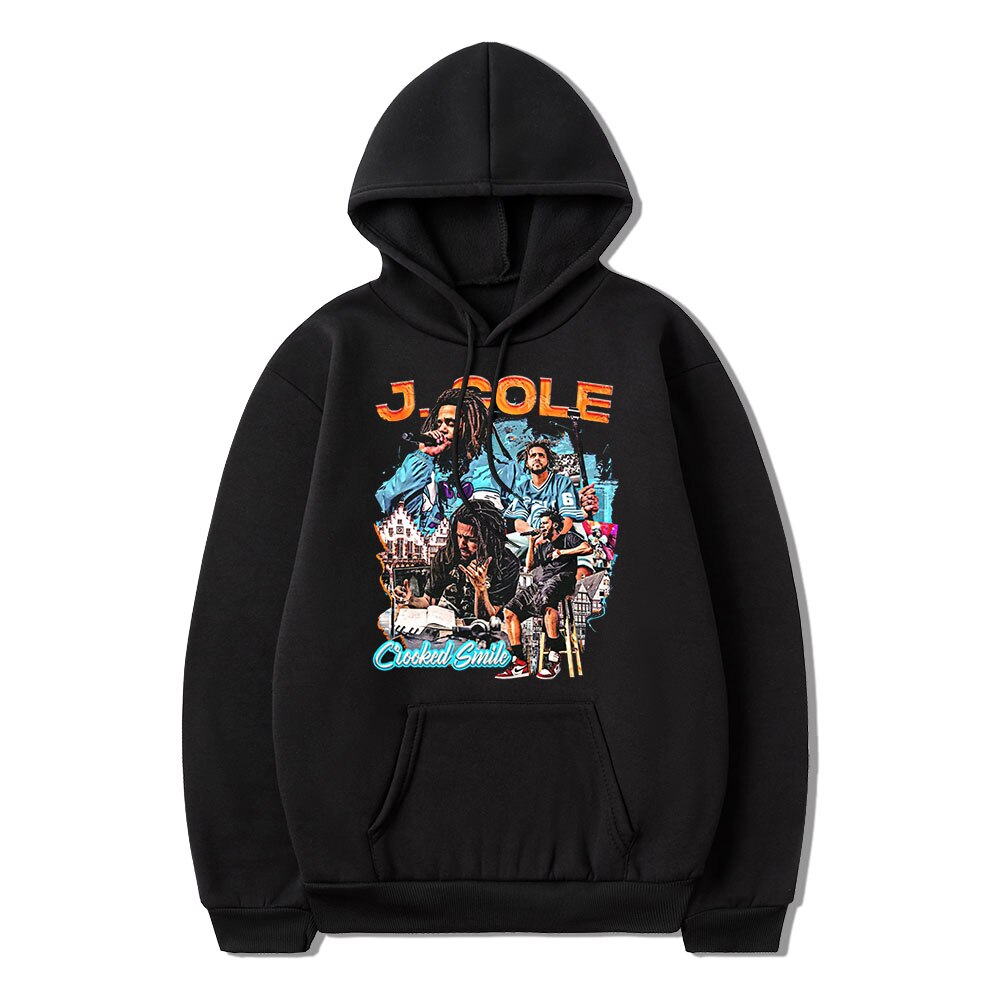 Rapper J Cole Crooked Smile Hoodie - 6ixmerchandise