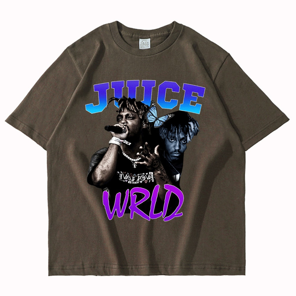 Juice Wrld Smile and Cry Vintage Oversized T Shirt Streetwear - 6ixmerchandise