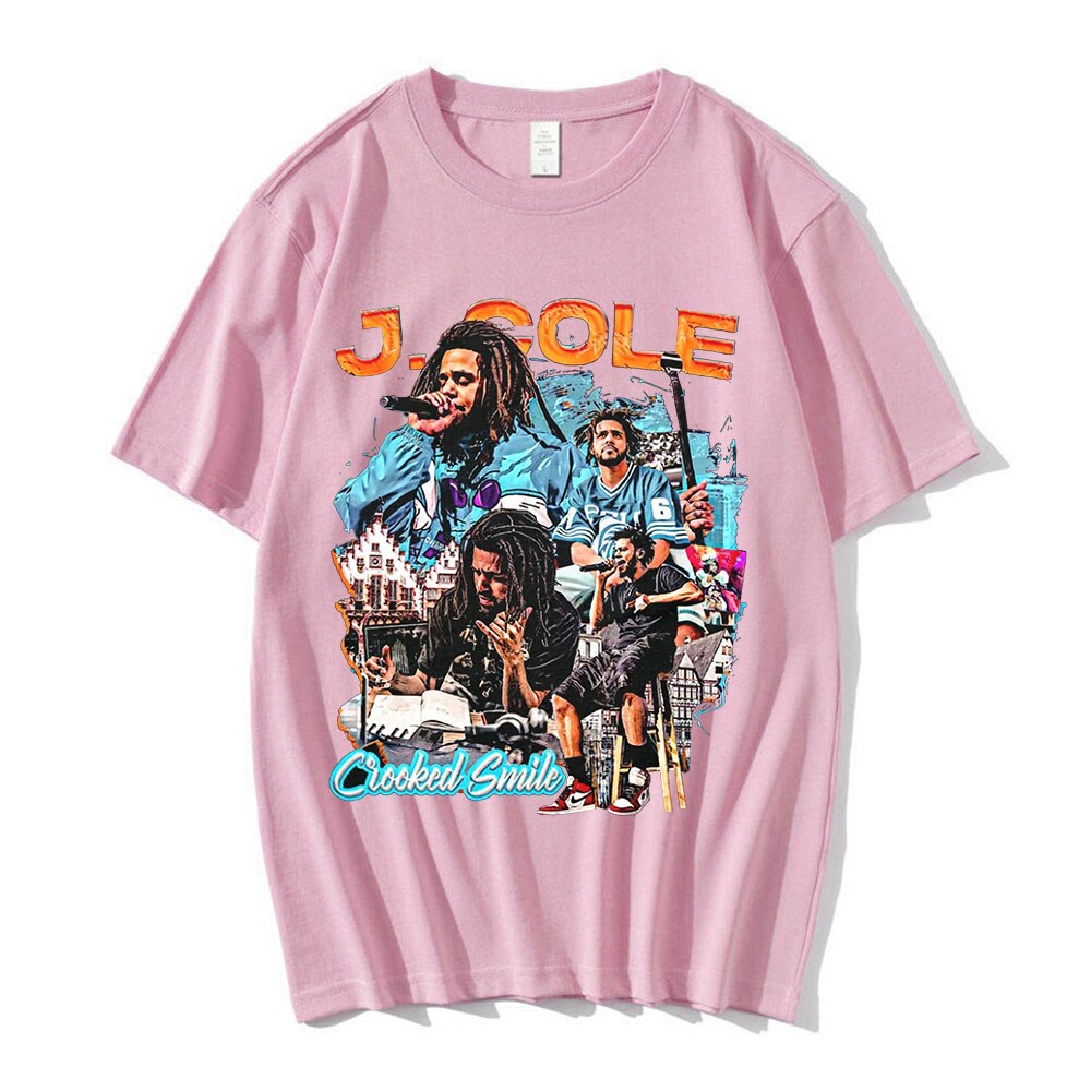 J Cole Crooked Smile Summer T Shirt - 6ixmerchandise