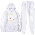 Juice WRLD Hoodies Pullover Joggers Sweatpants Casual Tracksuit Black typography - 6ixmerchandise