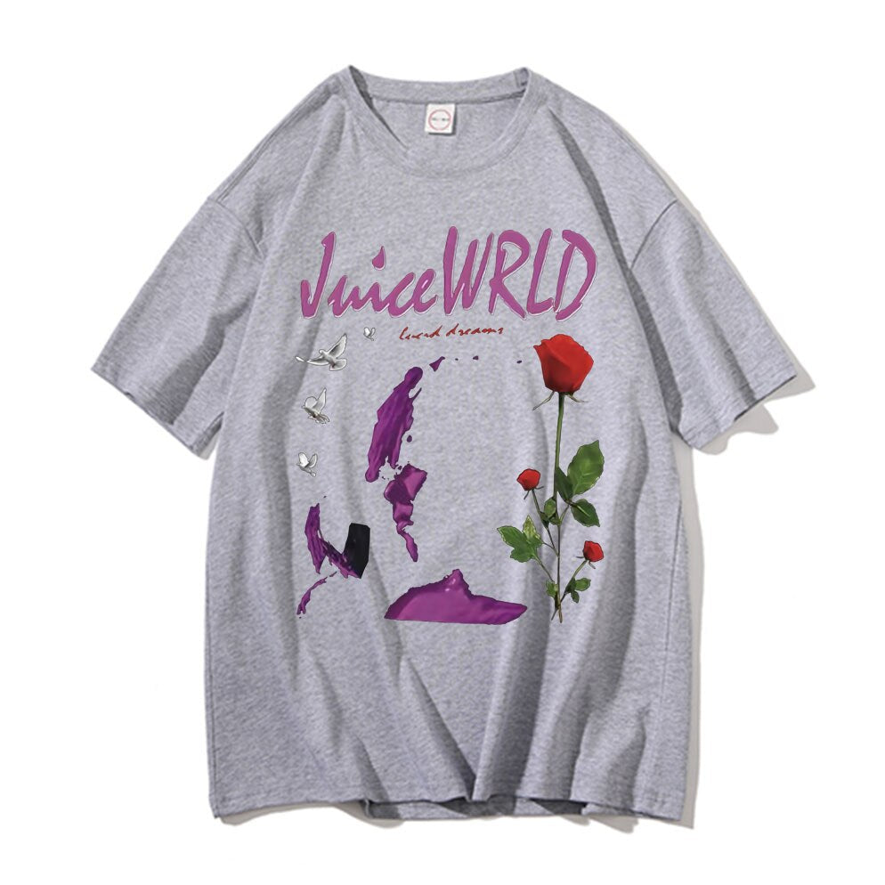Juice Wrld Lucid Dreams Vintage Graphic Oversized T shirt - 6ixmerchandise