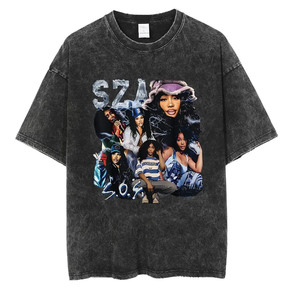 SZA Vintage T-shirt - 6ixmerchandise