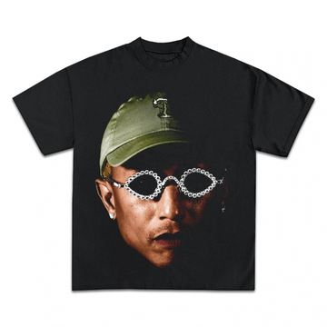 Pharrell Williams Black Graphic TEE