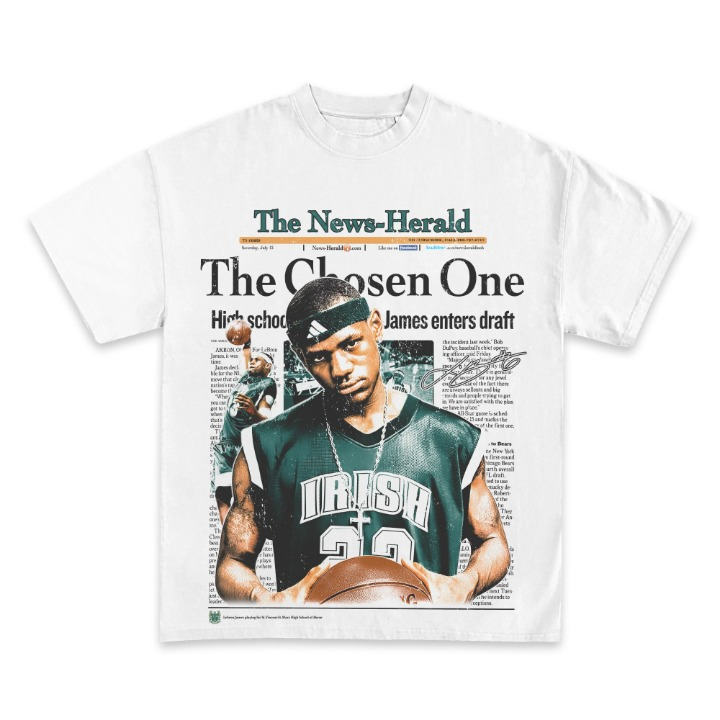 2002 Lebron James "The Chosen One" Graphic TEE