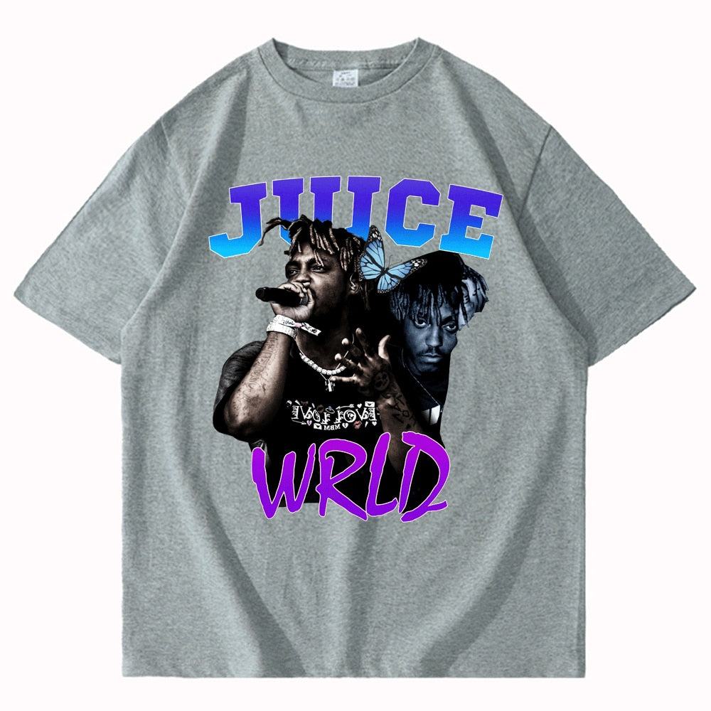Juice Wrld Smile and Cry Vintage Oversized T Shirt Streetwear - 6ixmerchandise