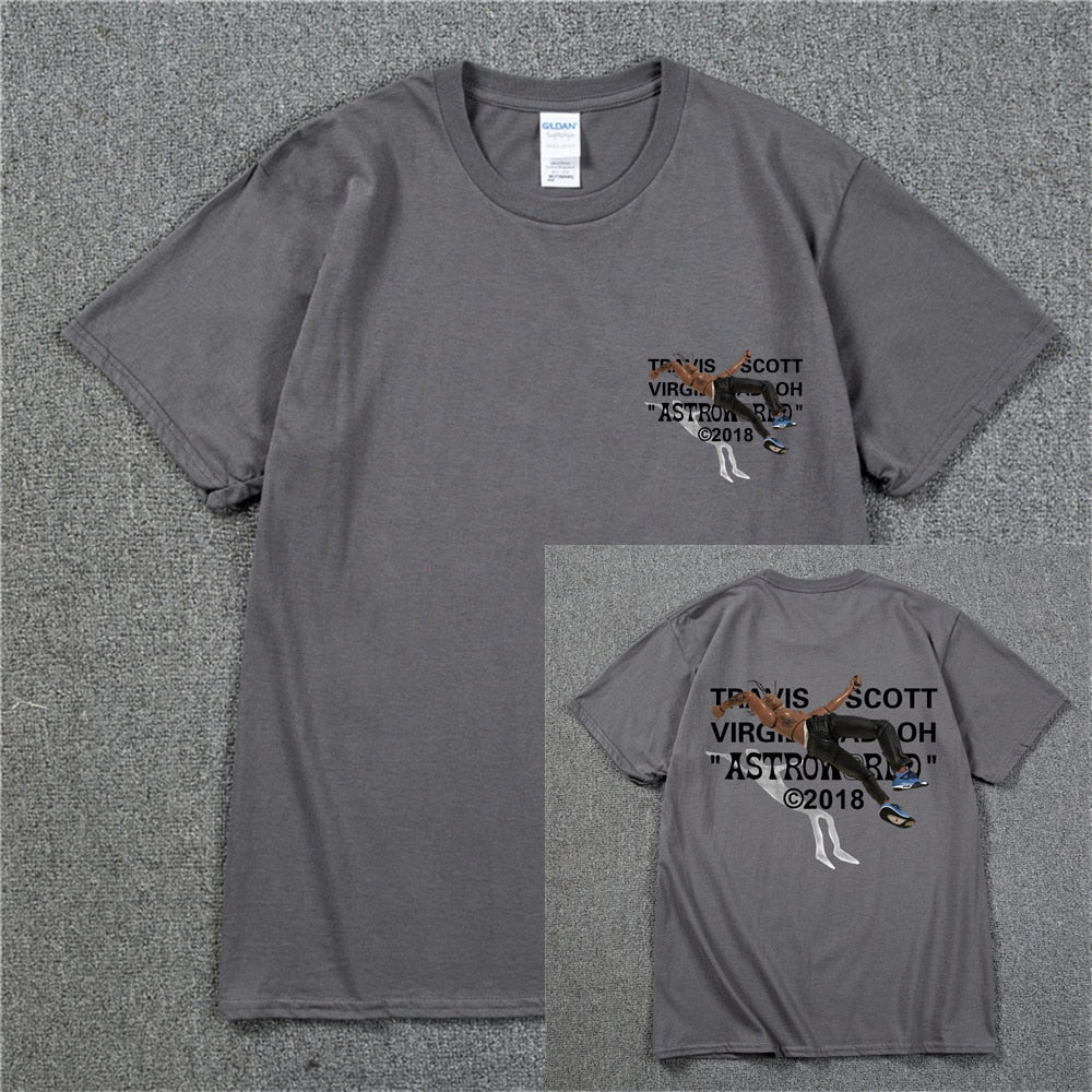 Travis Scotts ASTROWORLD T Shirt Catus Jack Tees - 6ixmerchandise