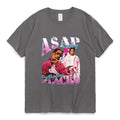 Asap Rocky T Shirt Fashion Streetwear Vintage Punk Hip Hop - 6ixmerchandise