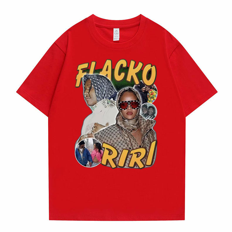Asap Rocky Fiacko Riri Graphic Print T shirt Vintage Unisex - 6ixmerchandise