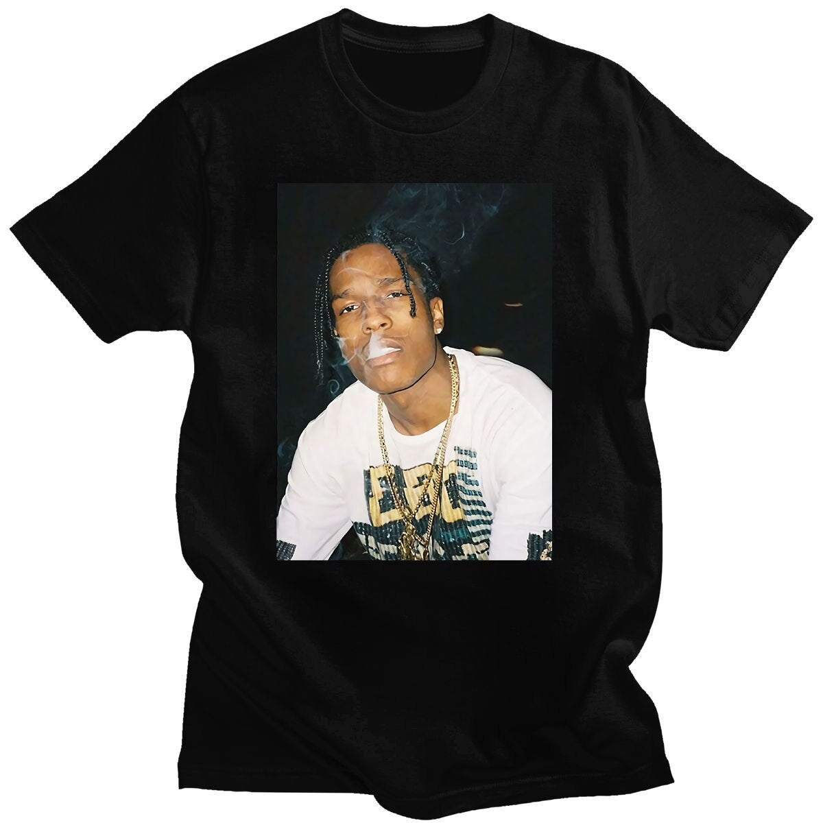 ASAP Rocky T shirt Streetwear Camisetas Hombre - 6ixmerchandise
