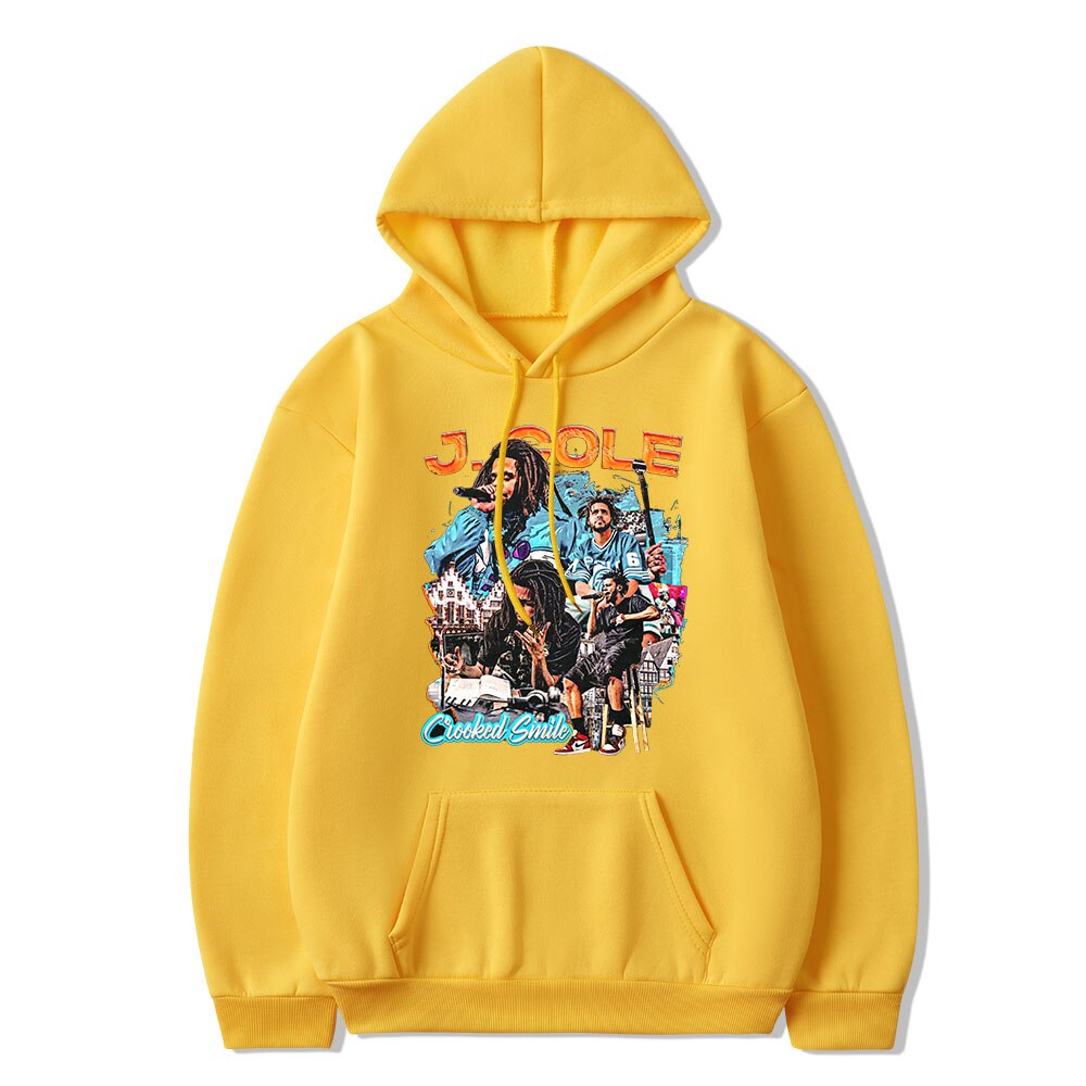 Rapper J Cole Crooked Smile Hoodie - 6ixmerchandise