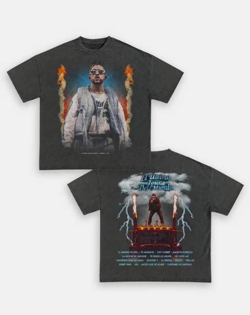 BAD BUNNY  "EL ÚLTIMO TOUR DEL MUNDO" VINTAGE BACK DESIGN TEE