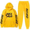 Juice WRLD Hoodies Pullover Joggers Sweatpants Casual Tracksuit Black typography - 6ixmerchandise