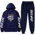 Juice WRLD Hoodies Pullover Joggers Sweatpants Casual Tracksuit Black typography - 6ixmerchandise