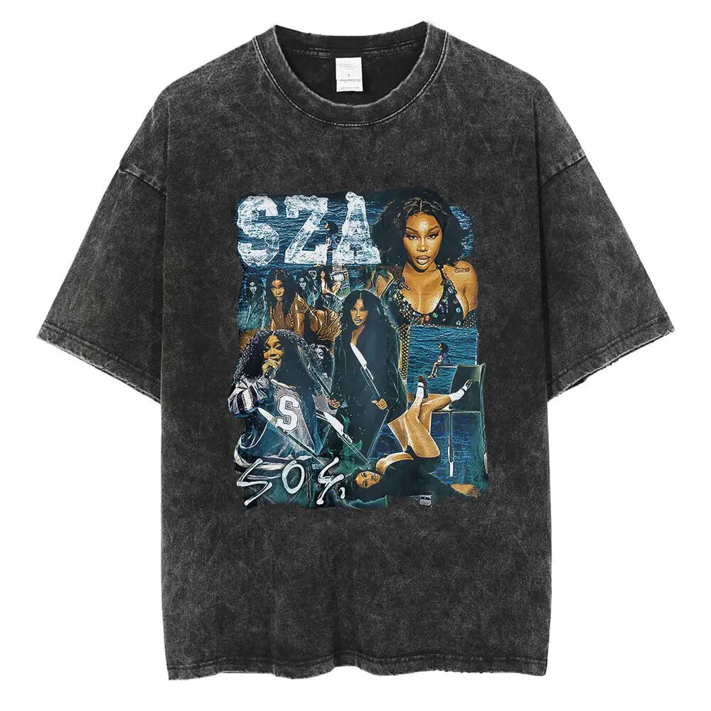 SZA Vintage T-shirt - 6ixmerchandise