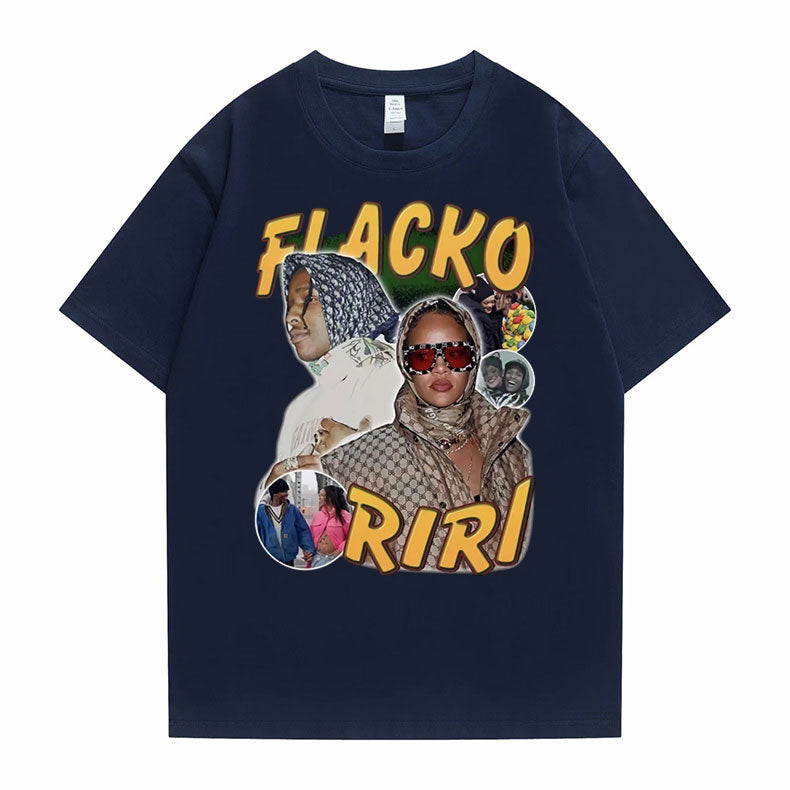 Asap Rocky Fiacko Riri Graphic Print T shirt Vintage Unisex - 6ixmerchandise