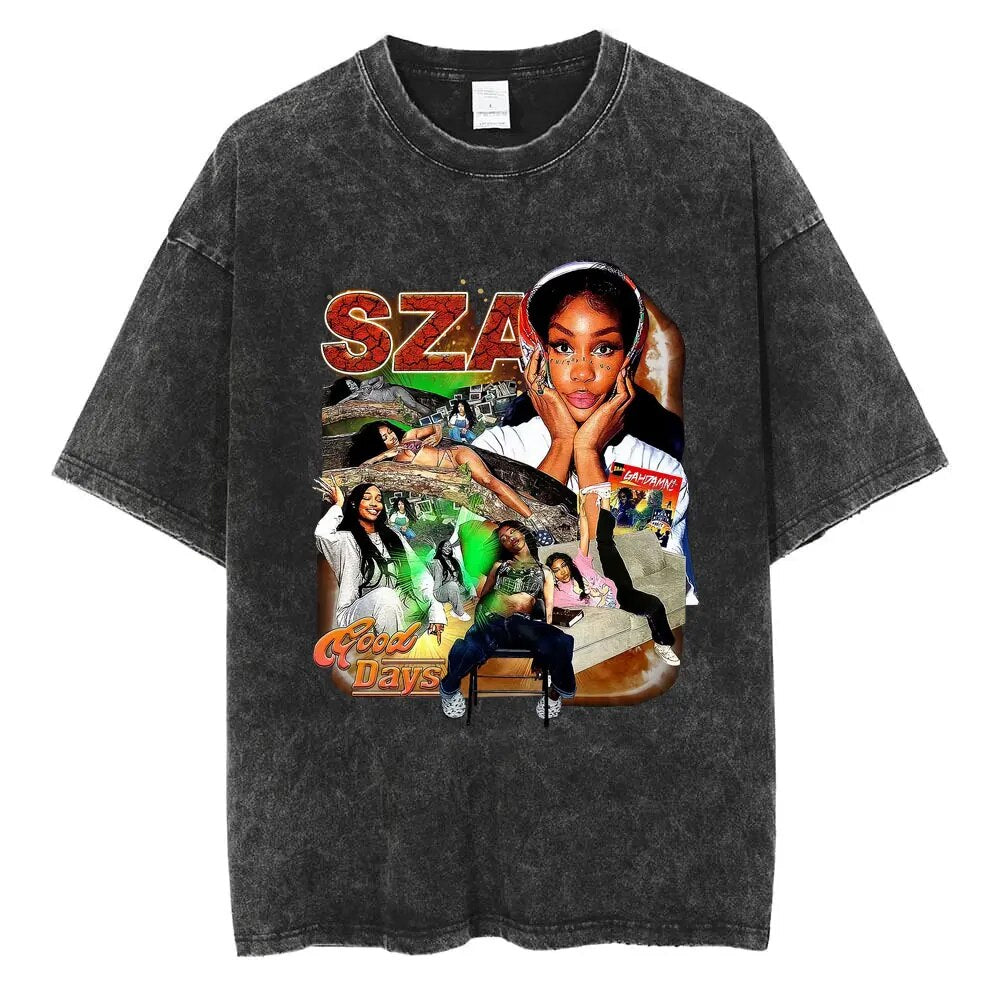 SZA Vintage T-shirt - 6ixmerchandise