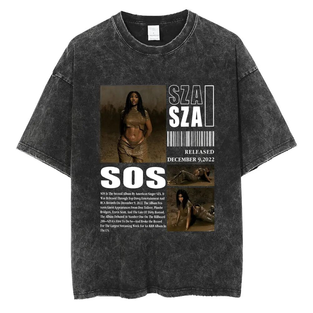 SZA Vintage T-shirt - 6ixmerchandise