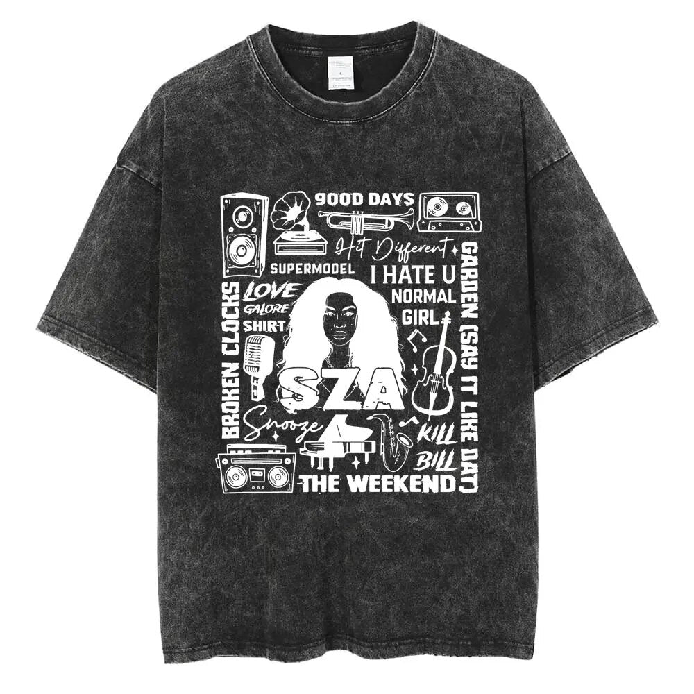 SZA Vintage T-shirt - 6ixmerchandise