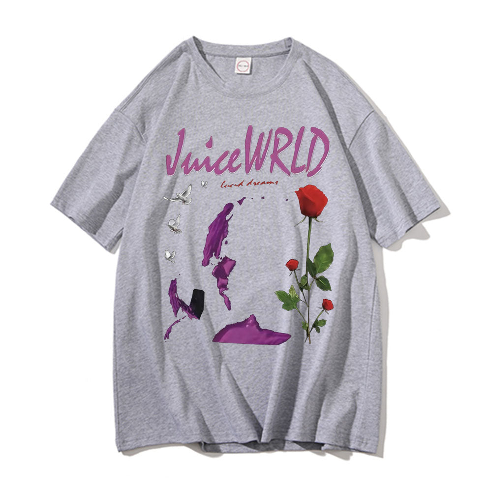 Juice Wrld Lucid Dreams Vintage Graphic Oversized T shirt - 6ixmerchandise
