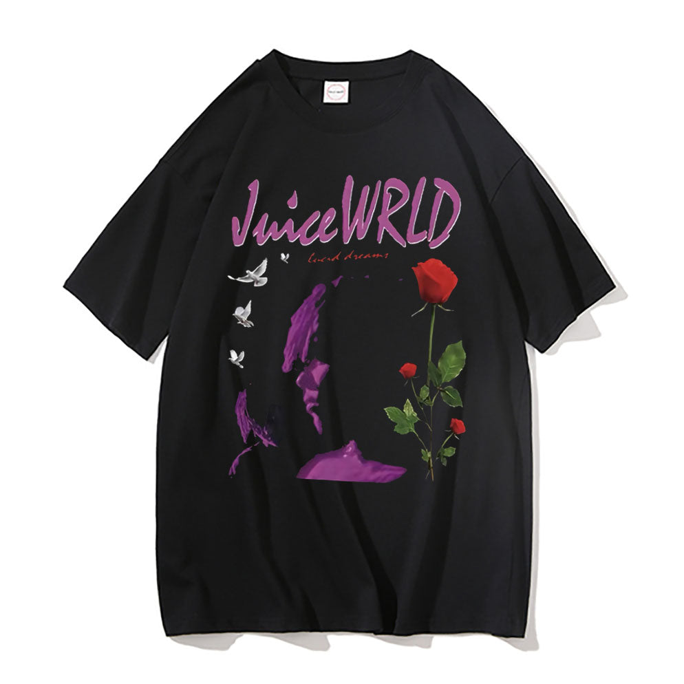 Juice Wrld Lucid Dreams Vintage Graphic Oversized T shirt - 6ixmerchandise