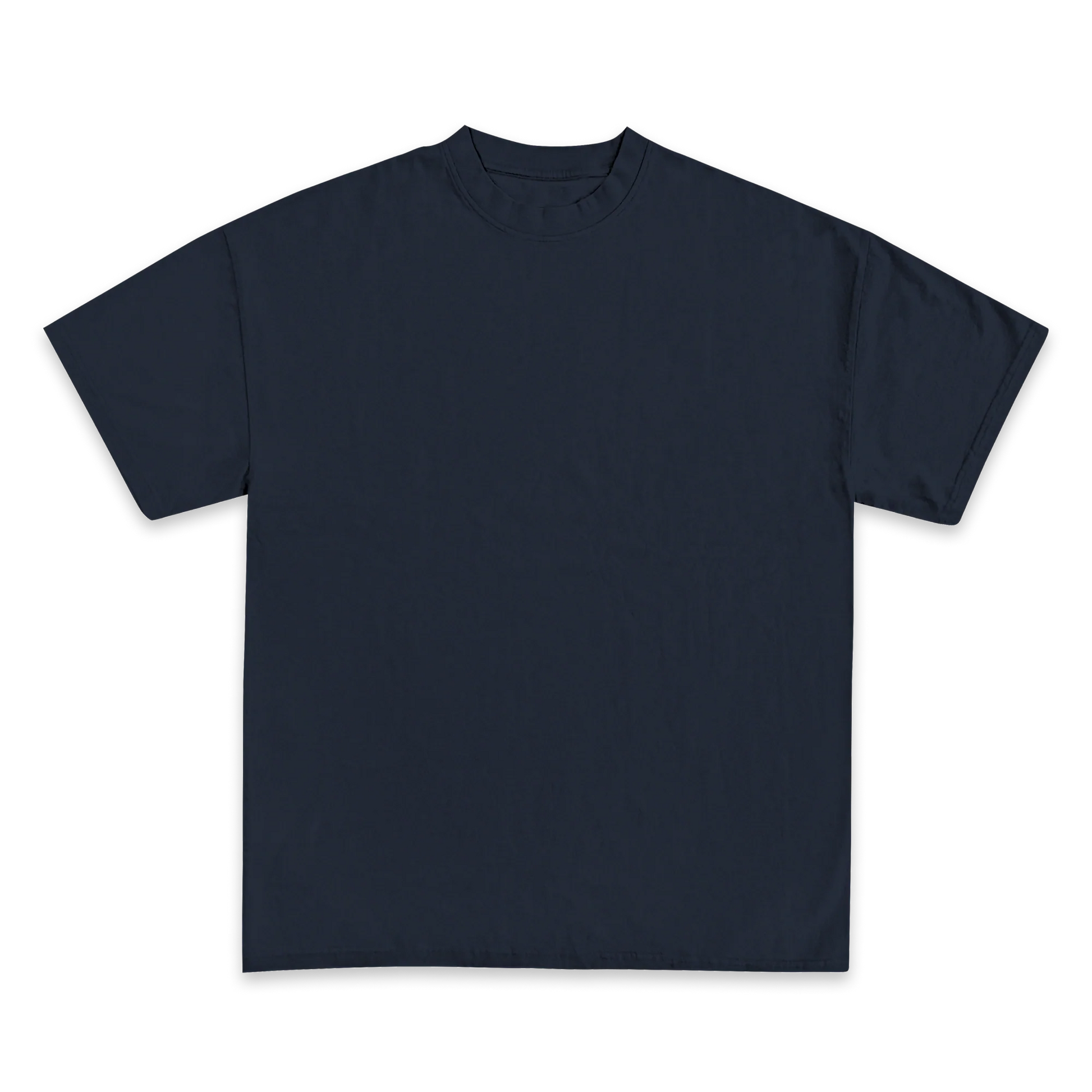 Custom Print Tee — True Navy front