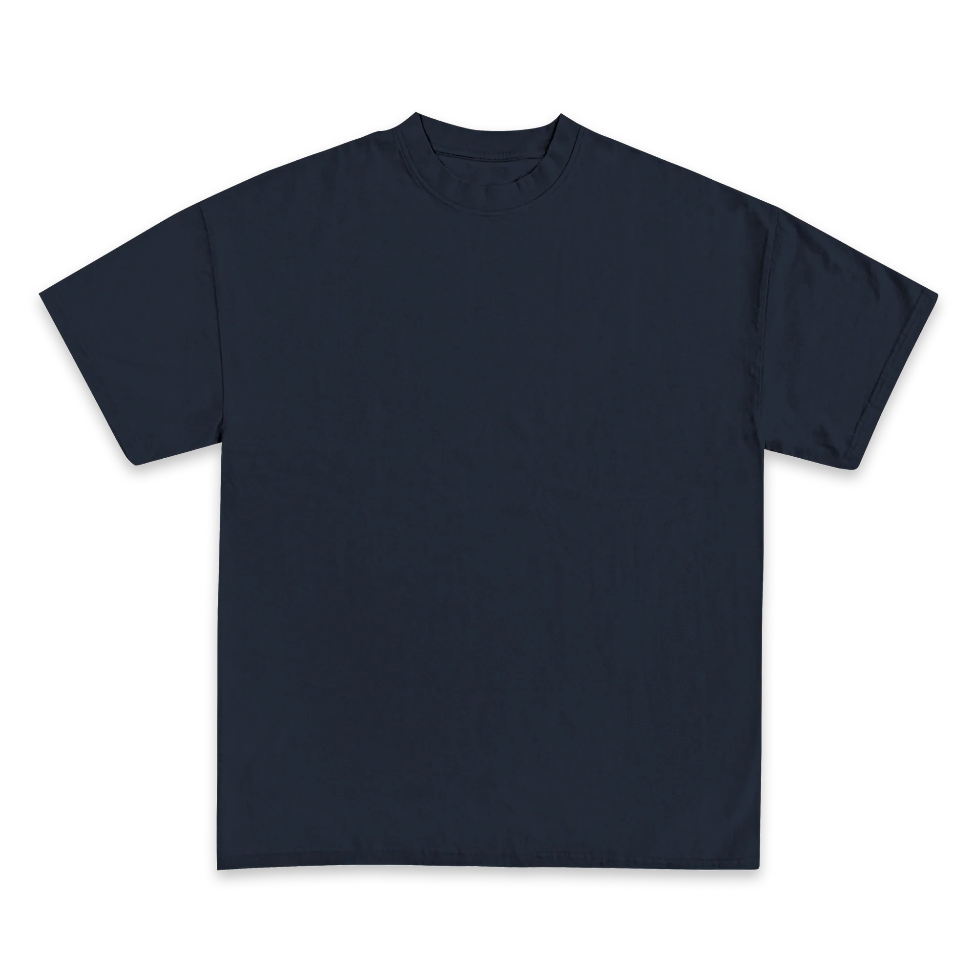 Custom Print Tee — True Navy front