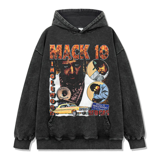 Red Gas By Mack 10 Hoodie