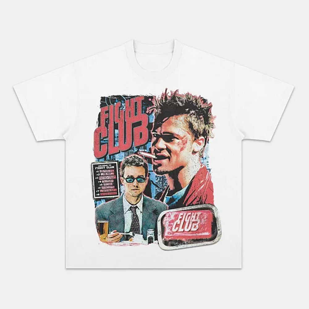 Fight Club 1999 Vintage Graphic Tee Iconic Movie Style - view 4