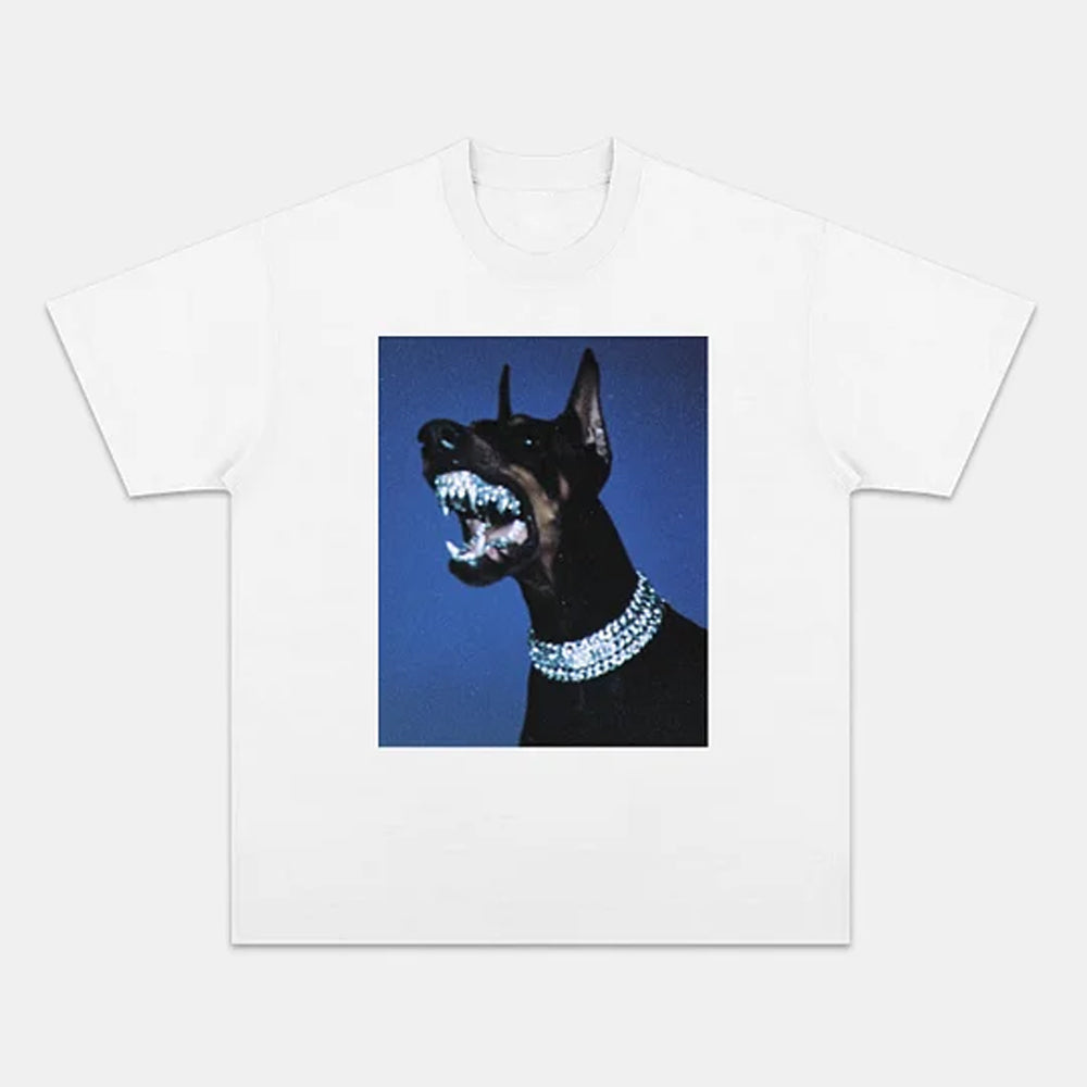 Fierce Diamond Style Doberman Graphic Tee - view 3