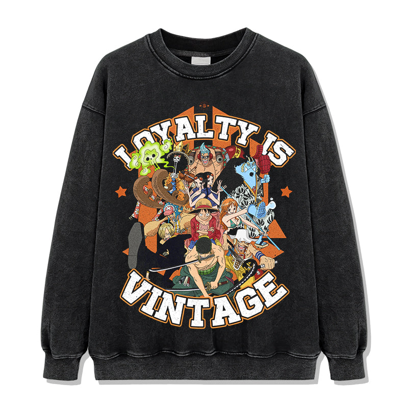 Loyalty s Vintage One Piece "Anime" Sweatshirt - view 2