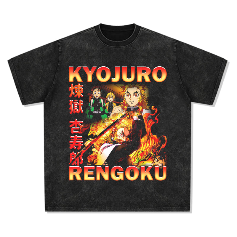 Kyōjurō Rengoku Demon Slayer: Kimetsu no Yaiba "Anime" TEE - view 2