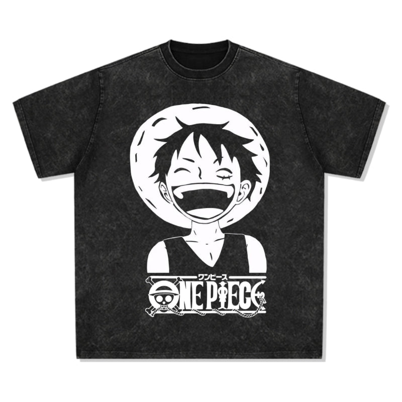 Luffy's Smiley Face One Piece "anime" TEE - view 2