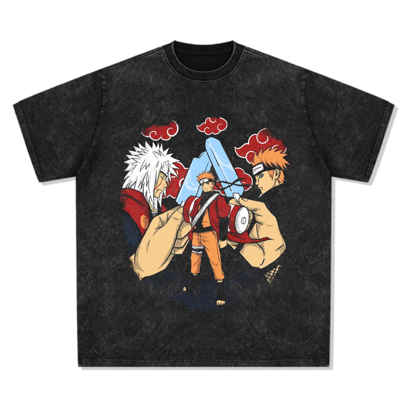 Jiraiya and Naruto "Anime TEE - view 2