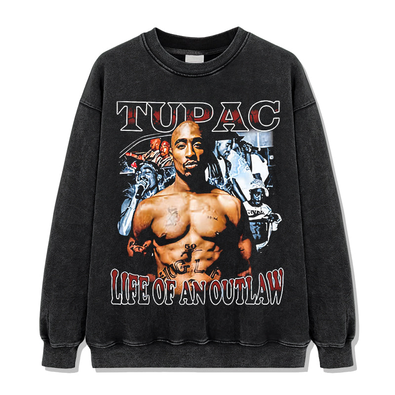 Life Of An Outlaw By Tupac Shakur Sweatshirt - view 2