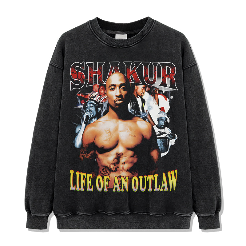 Life of an Outlaw By Tupac Shakur Sweatshirt - view 2