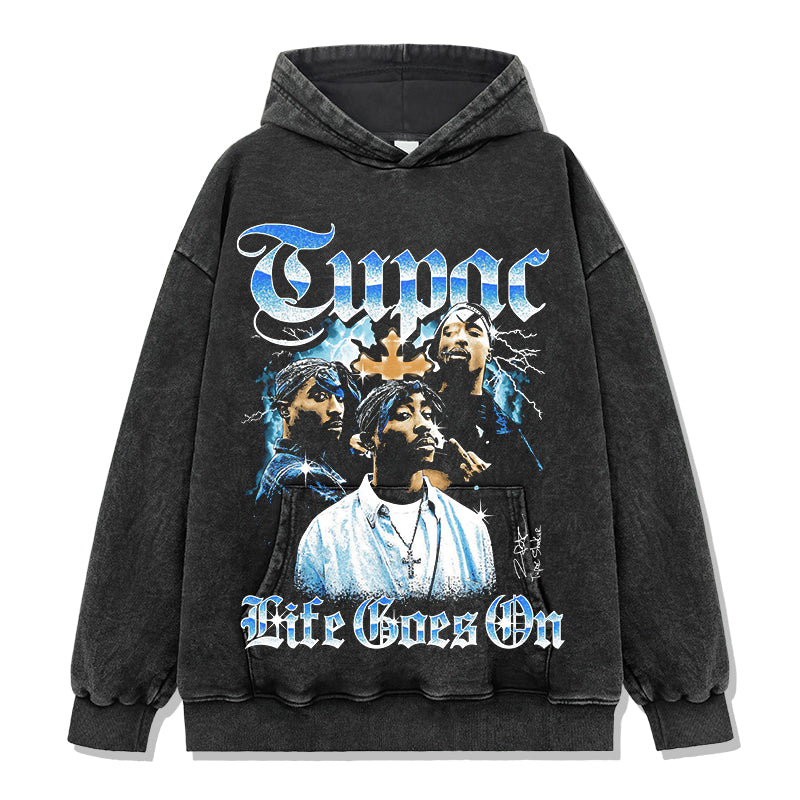 Life Goes On By Tupac Shakur Signature Hoodie - view 2
