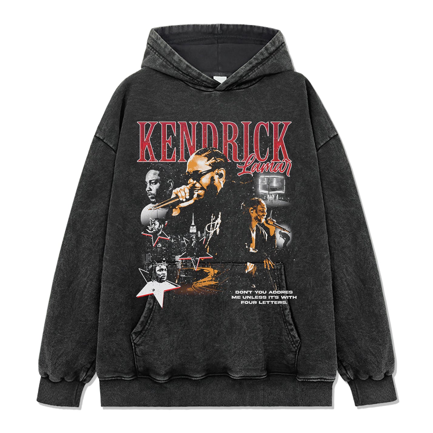 Don't You Address Me Unless It's With Four Letters By Kendrick Lamar Hoodie - view 2