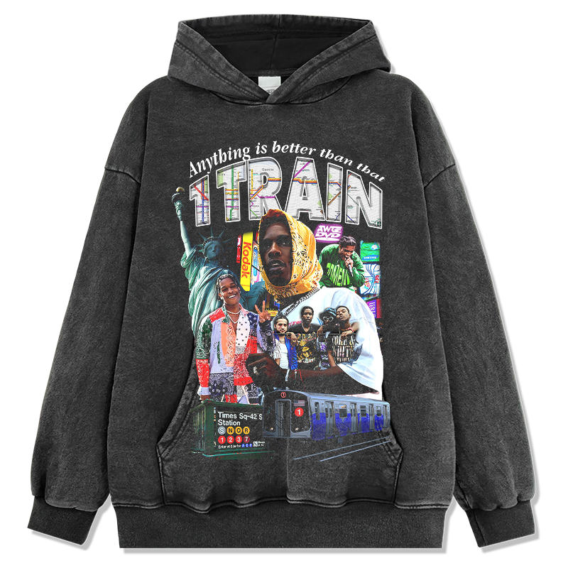 Anything is better than that 1 Train By Asap Rocky Hoodie - view 2
